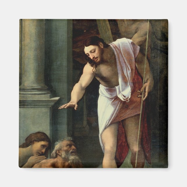 Kristus härkomst in i Limbo, c. 1532 Magnet (Framsidan)