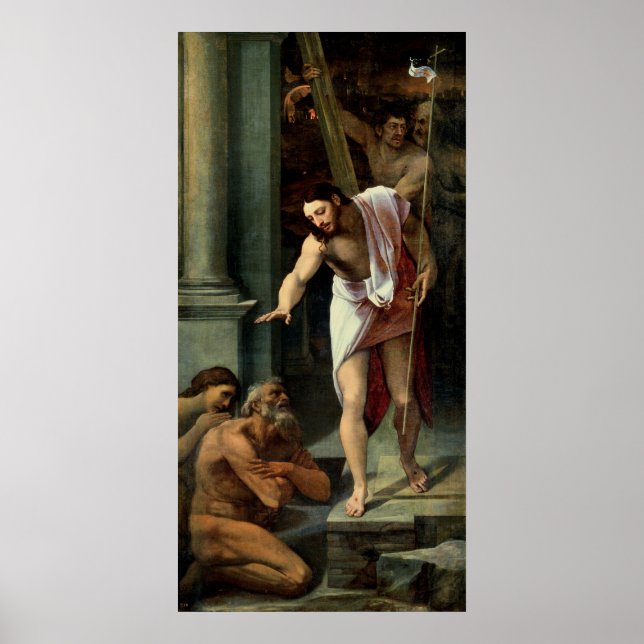 Kristus härkomst in i Limbo, c. 1532 Poster (Framsidan)