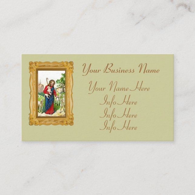 Kristus herden visitkort (Framsida)