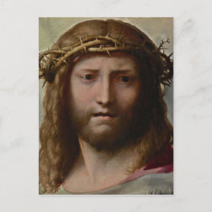 Kristus huvud Correggio Vykort