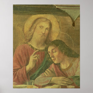 Kristus huvud, från den sist kvällsmålet, 1480 poster
