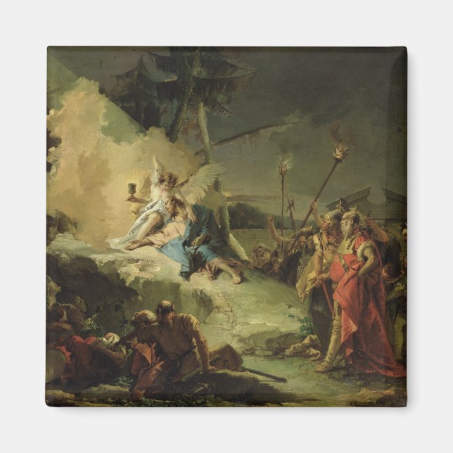 Kristus i Garden of Gethsemane Magnet (Framsidan)