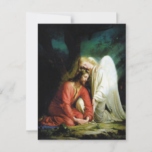 Kristus i Gethsemane Vykort