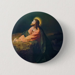 Kristus i Getsemane-trädgården Målning Knapp