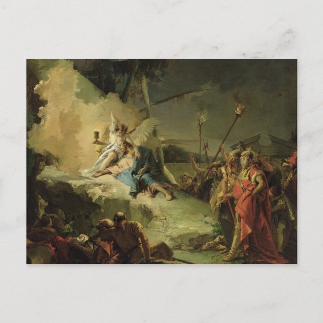 Kristus i Getsemane trädgården Vykort (Framsida)