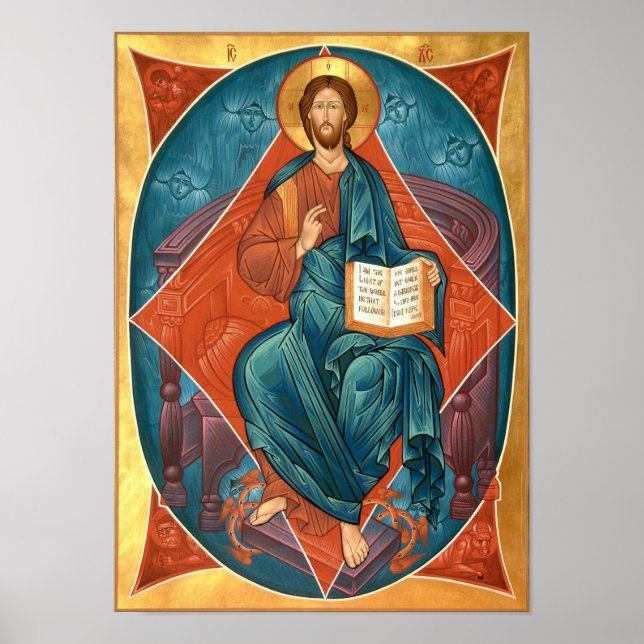 Kristus i Glory Icon Poster (Framsidan)