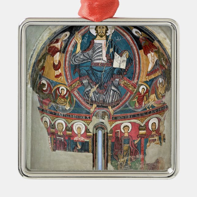 Kristus i härlighet 2 julgransprydnad metall (Framsidan)