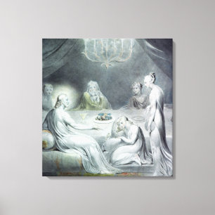 Kristus i huset av Martha och Mary Canvastryck