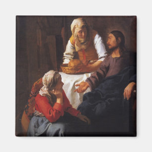 Kristus i huset av Mary & Martha Magnet
