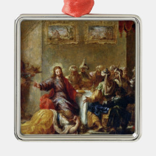 Kristus i huset av Simon phariseen, 1660 Julgransprydnad Metall