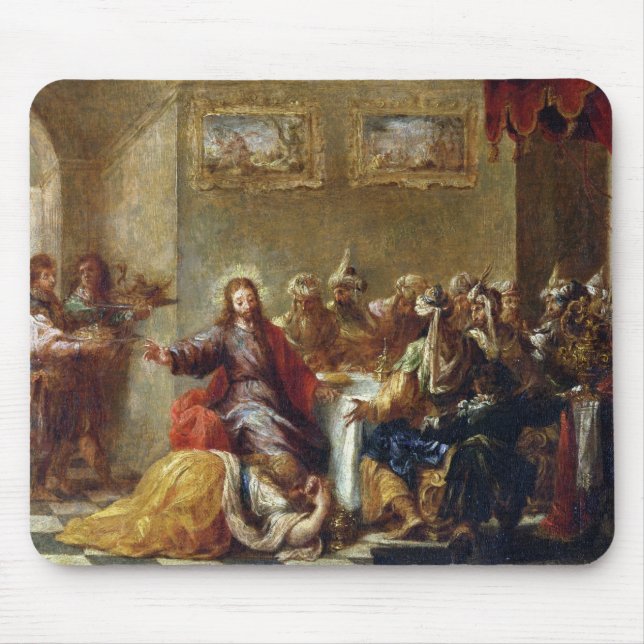 Kristus i huset av Simon phariseen, 1660 Musmatta (Framsidan)