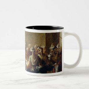 Kristus i huset av Simon phariseen, 1660 Två-Tonad Mugg