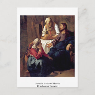 Kristus i huset Martha av Johannes Vermeer Vykort