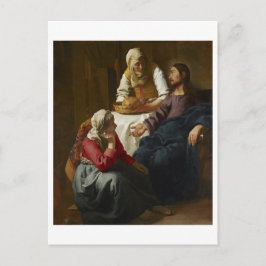 Kristus i huset Martha och Mary av Vermeer Vykort