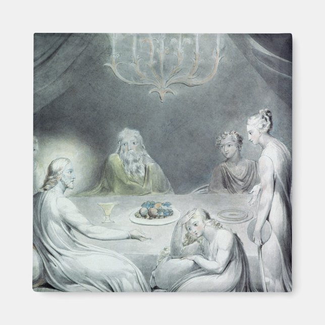 Kristus i huset Martha och Mary Magnet (Framsidan)