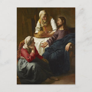 Kristus i huset Martha och Mary (Vermeer) Vykort