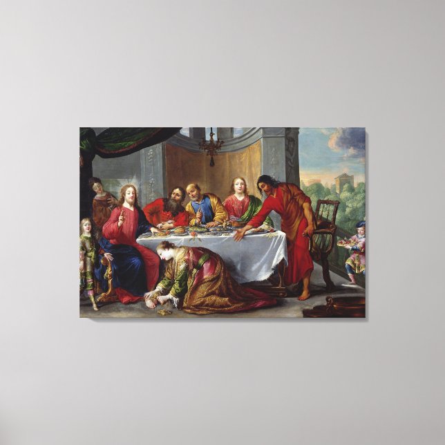 Kristus i huset Simon Pharisee Canvastryck (Framsida)