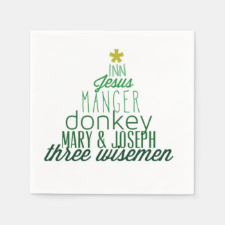 Kristus i julnapkin pappersservett