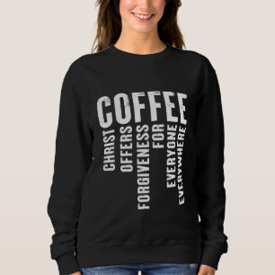 Kristus i kaffedefinition erbjuder förlåtelse t shirt
