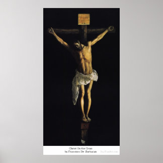 Kristus i Kor av Francisco De Zurbaran Poster