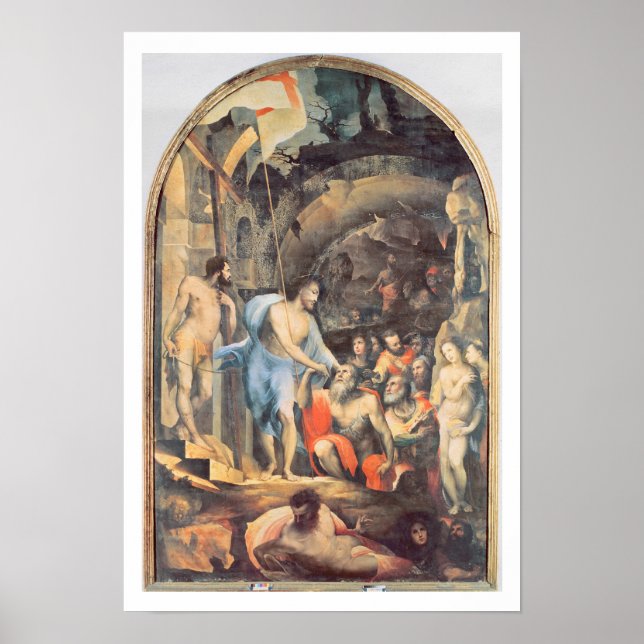Kristus i Limbo, 1530-35 (panel) Poster (Framsidan)