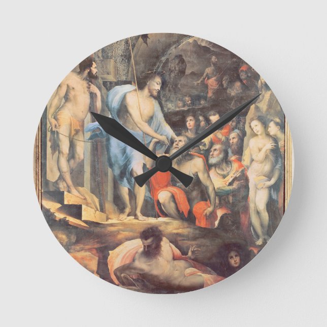 Kristus i Limbo, 1530-35 (panel) Rund Klocka (Framsida)