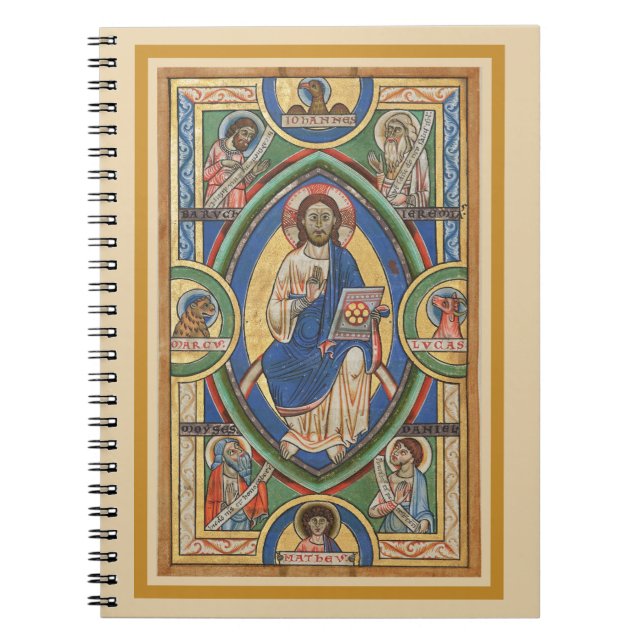 Kristus i Majestät Anteckningsbok (Framsidan)