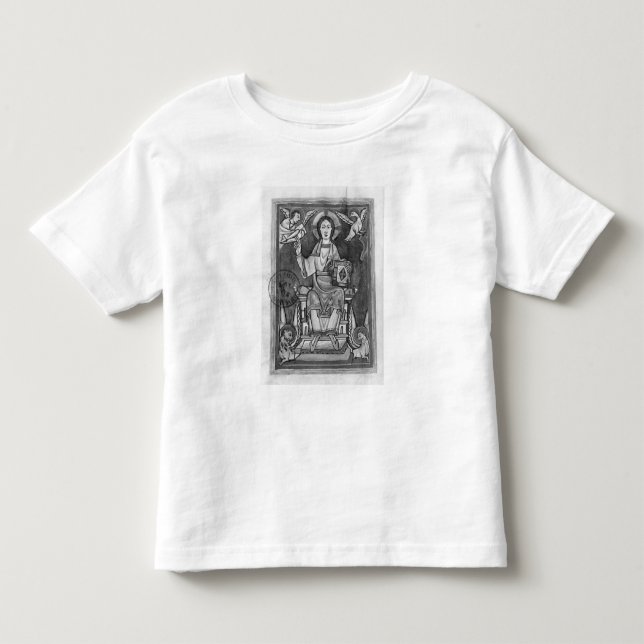 Kristus i majestät, från en Benedictional Tee (Framsida)