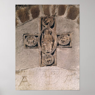 Kristus i majestät med symboler av poster