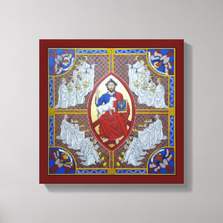 Kristus i Majestät och de 24 äldre Canvastryck