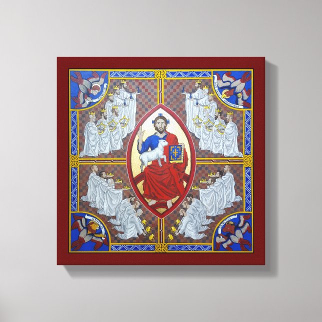Kristus i Majestät och de 24 äldre Canvastryck (Framsida)