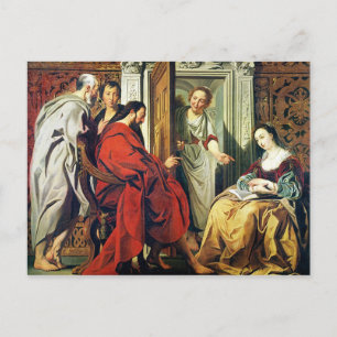 Kristus i Marta och Marias hus i Betania Vykort