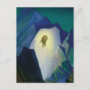 “Kristus i öknen” av Nicholas Roerich Vykort