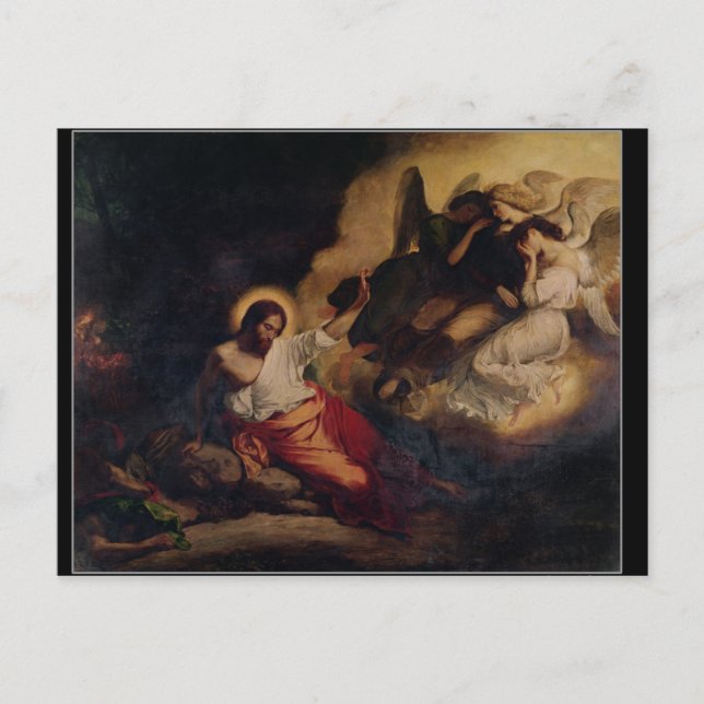 Kristus i Olias trädgård, 1827 Vykort (Framsida)