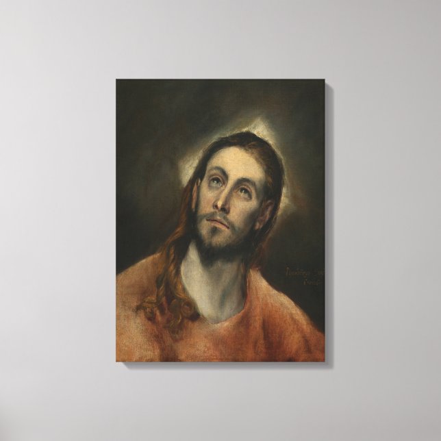 Kristus i Prayer, 1585-87 (olja på arbetsyta) Canvastryck (Framsida)