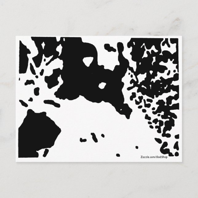 Kristus i snön vykort (Framsida)