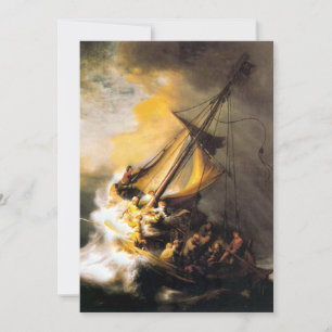 Kristus i stormen på Galilee-Rembrandts hav