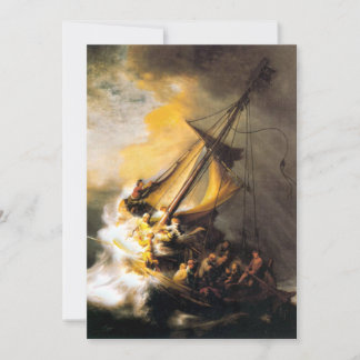 Kristus i stormen på Galilee-Rembrandts hav