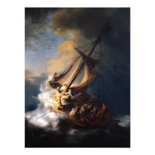 Kristus i stormen på Galilees hav Fototryck