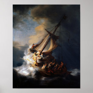 Kristus i stormen på Galilees hav Poster