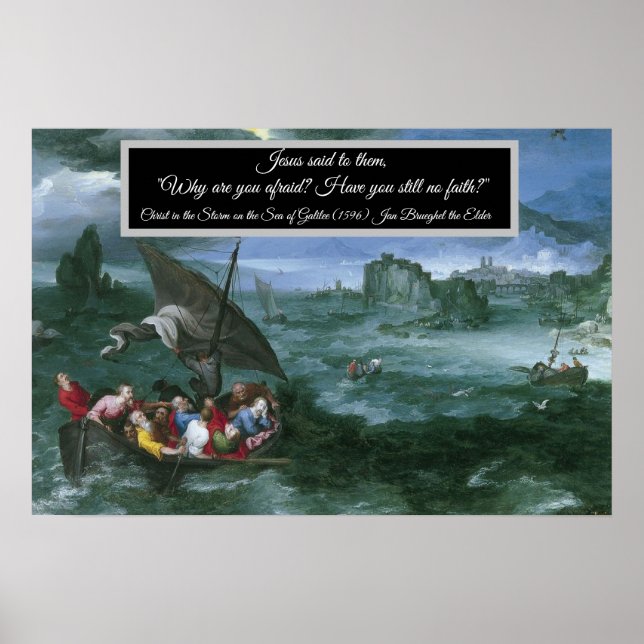 Kristus i stormen poster (Framsidan)