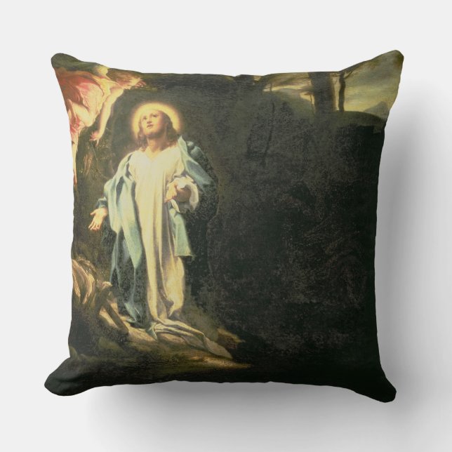 Kristus i trädgården av Gethsemane 3 Kudde (Framsida)