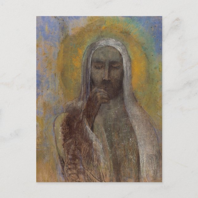 Kristus i tystnad av Odilon Redon Vykort (Framsida)