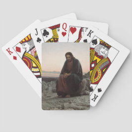Kristus i Wilderness (av Ivan Kramskoi) Casinokort