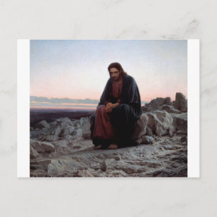 Kristus i Wilderness, Ivan Kramskoi Vykort