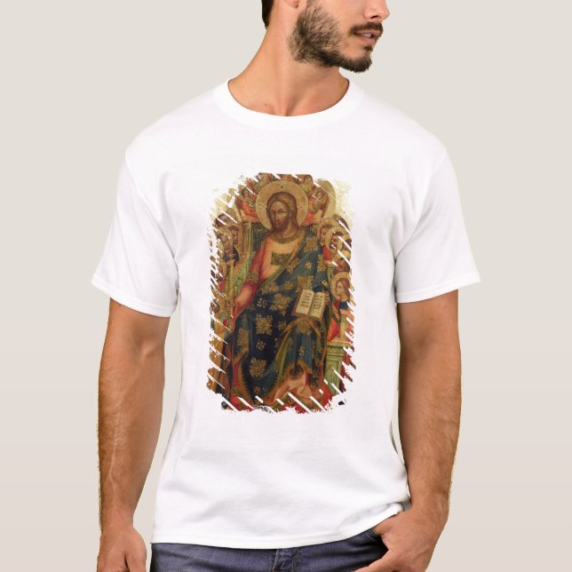Kristus installerar med Saints och änglar som Tröja (Framsida)