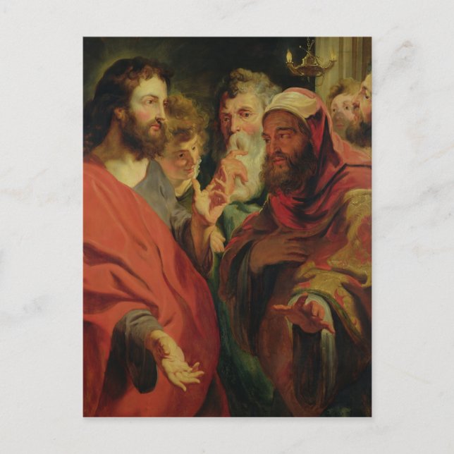 Kristus Instruktör Nicodemus Vykort (Framsida)