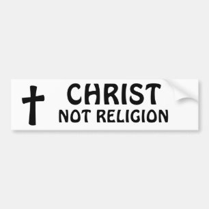 Kristus - inte religion bildekal