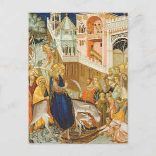 Kristus inträde i Jerusalem av Pietro Lorenzetti Vykort