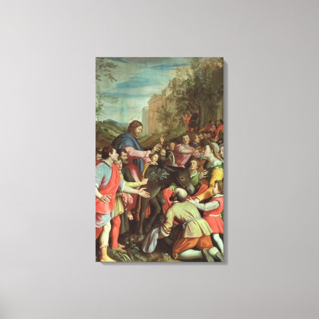 Kristus inträde i Jerusalem Canvastryck (Framsida)